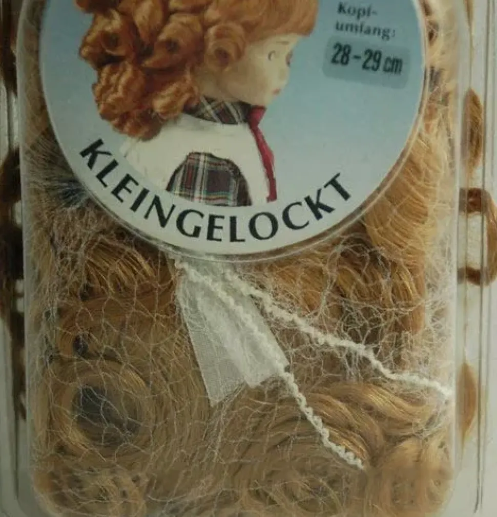 SUPER OFERTA **40%** Peluca Color Rubio pelo sintético Karin Hobby - Synthetical Doll Wig Rubio 28-29 cm.