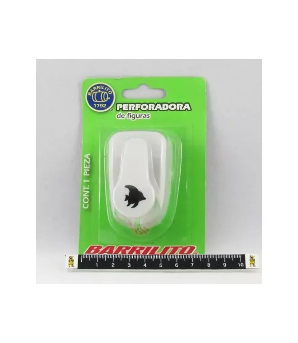 SUPER OFERTA **40%** Perforadora Pez PF104M Barrilito