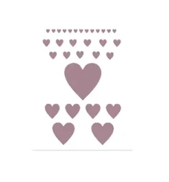 SUPER OFERTA **50% Plantilla de Stencil V-149 Corazones 15x21cm Dayka