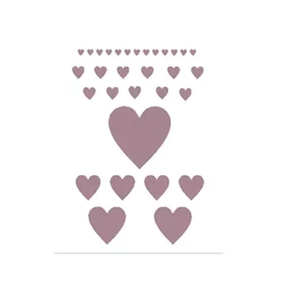 SUPER OFERTA **50% Plantilla de Stencil V-149 Corazones 15x21cm Dayka