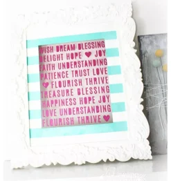 SUPER OFERTA **40%** Plantilla de stencil Wish Heidi Swapp