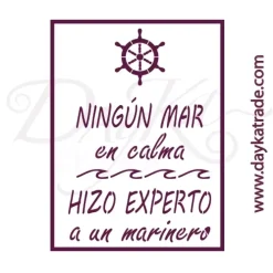 SUPER OFERTA **50%** Plantilla de Stencil V-281 Timón y texto Dayka 15x21cm