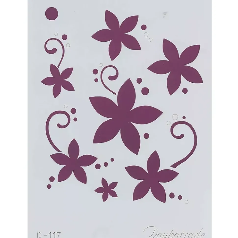 SUPER OFERTA **50%** Plantilla de Stencil D-117 Margaritas 15x21cm Dayka