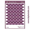 SUPER OFERTA **40%** Plantilla de Stencil A5 V-368 Fondo Ladrillos 15x21cm Dayka