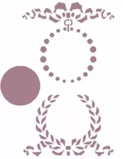 SUPER OFERTA **50% Plantilla de Stencil V-131 Coronas 15x21cm Dayka