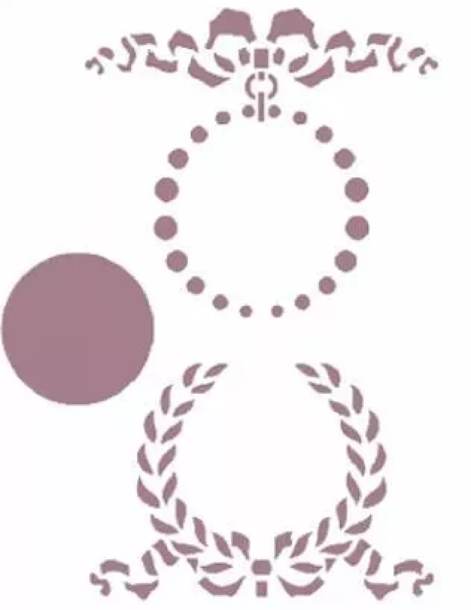 SUPER OFERTA **50% Plantilla de Stencil V-131 Coronas 15x21cm Dayka