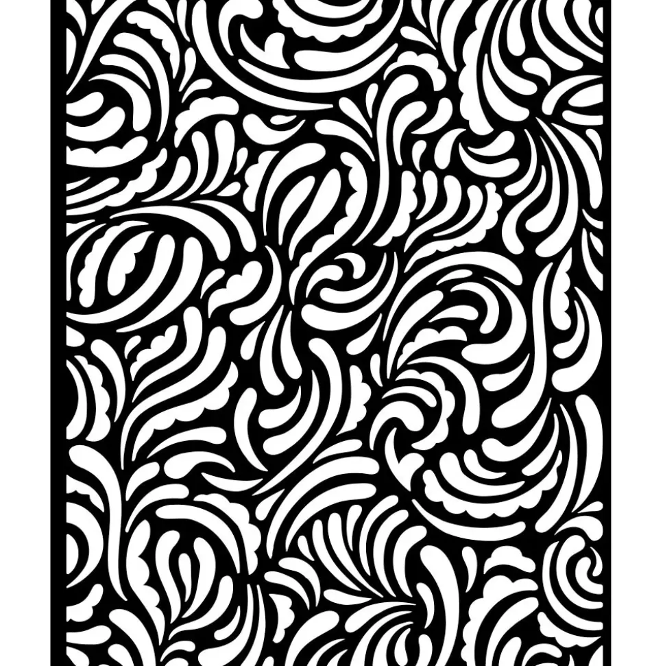 SUPER OFERTA **40%** Plantilla de stencil Textura Songs Of The Sea Stamperia 20x25cm