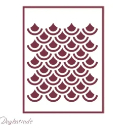 SUPER OFERTA **50%** Plantilla de Stencil V-250 Fondo Dayka 15x21cm