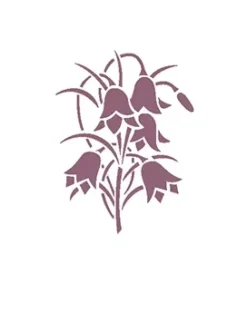 SUPER OFERTA **50%** Plantilla de Stencil V-175 Campanillas 15x21cm Dayka