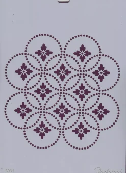 SUPER OFERTA **50%** Plantilla de Stencil T-3091 Fondo 21x30cm Dayka