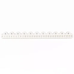 SUPER OFERTA **40%** Regla de Madera Con Estrellas Troqueladas Dayka 30cm