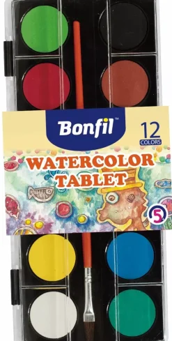 SUPER OFERTA **50%** Set 12 Acuarelas Bonfil