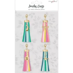 SUPER OFERTA **40%** Set 4 Borlas Garden Party Maggie Holmes