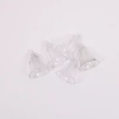 SUPER OFERTA **40%** Set 5 Campanillas Transparentes Plástico