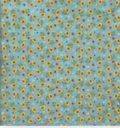 SUPER OFERTA **30%** Set 4 Hojas de Tela Fabric Sunflower Art Stamperia 30x30cm