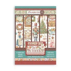SUPER OFERTA **30%** Set 8 hojas de Washi tape The Nutcracker Stamperia