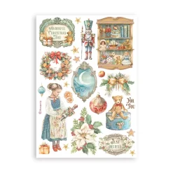 SUPER OFERTA **30%** Set 8 hojas de Washi tape The Nutcracker Stamperia