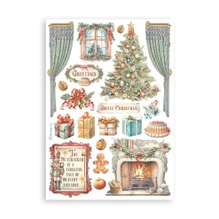 SUPER OFERTA **30%** Set 8 hojas de Washi tape The Nutcracker Stamperia