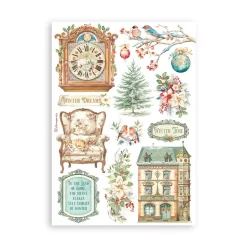 SUPER OFERTA **30%** Set 8 hojas de Washi tape The Nutcracker Stamperia