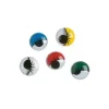 SUPER OFERTA **40%** Set 10 Ojos Movibles Redondos 5 Colores Hobby Time 7mm