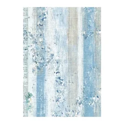 SUPER OFERTA **40%** Set 8 papeles de arroz Backgrounds Blue Land Stamperia 10x15cm