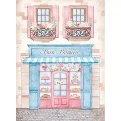 SUPER OFERTA **40%** Set 6 papeles de arroz Oh là là! Stamperia 21x29cm