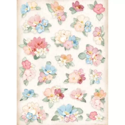 SUPER OFERTA **40%** Set 6 papeles de arroz Oh là là! Stamperia 21x29cm