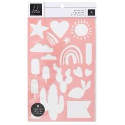 SUPER OFERTA **60%** Set 3 Stencils Sun Chaser Heidi Swapp