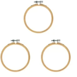 SUPER OFERTA **40%** Set de 3 Bastidores de Madera para Bordar Artemio