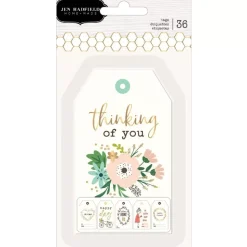 SUPER OFERTA **50%** Set de 36 tags Along The Way Jen Hadfield