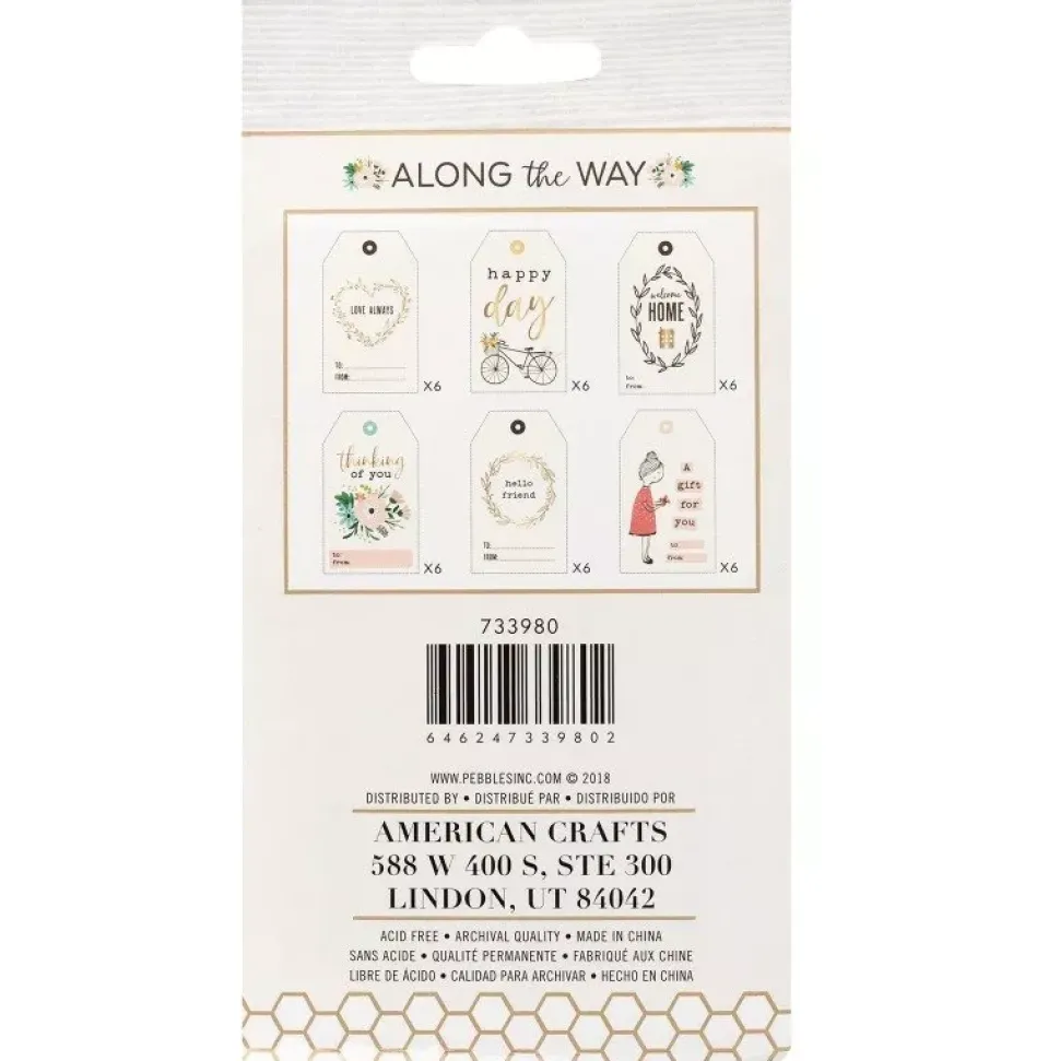 SUPER OFERTA **50%** Set de 36 tags Along The Way Jen Hadfield