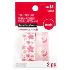 SUPER OFERTA **50%** Set de 2 washi tapes Christmas Sugar Blush Craft Smith