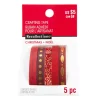 SUPER OFERTA **40%** Set de 5 washi tapes Red and Gold Christmas Craft Smith
