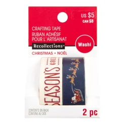 SUPER OFERTA **50%** Set de 2 washi tapes Dear Santa Sleight Craft Smith