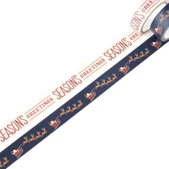 SUPER OFERTA **50%** Set de 2 washi tapes Dear Santa Sleight Craft Smith