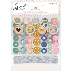 SUPER OFERTA **60%** Set de Botones y Cintas Parasol Maggie Holmes