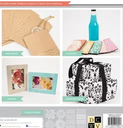 SUPER OFERTA **40%** Set de Scrapbooking Stencils DIY Project Stack DCWV 30x30cm