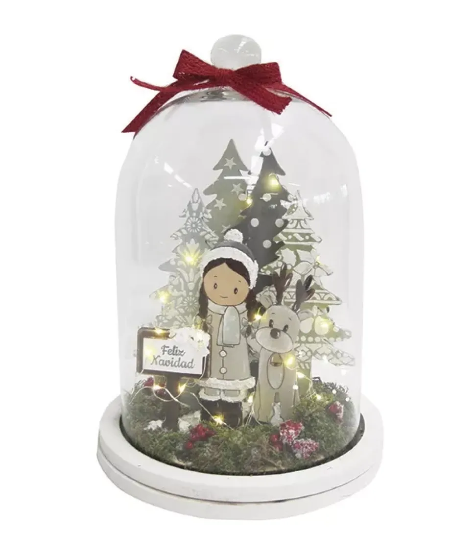 SUPER OFERTA **40%** Set de siluetas en DM Niña con renos y abetos