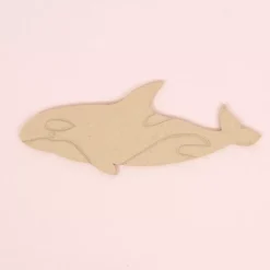 SUPER OFERTA **40%** Silueta de Madera Orca 8x21cm