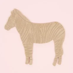 SUPER OFERTA **40%** Silueta de Madera Cebra 17x15cm