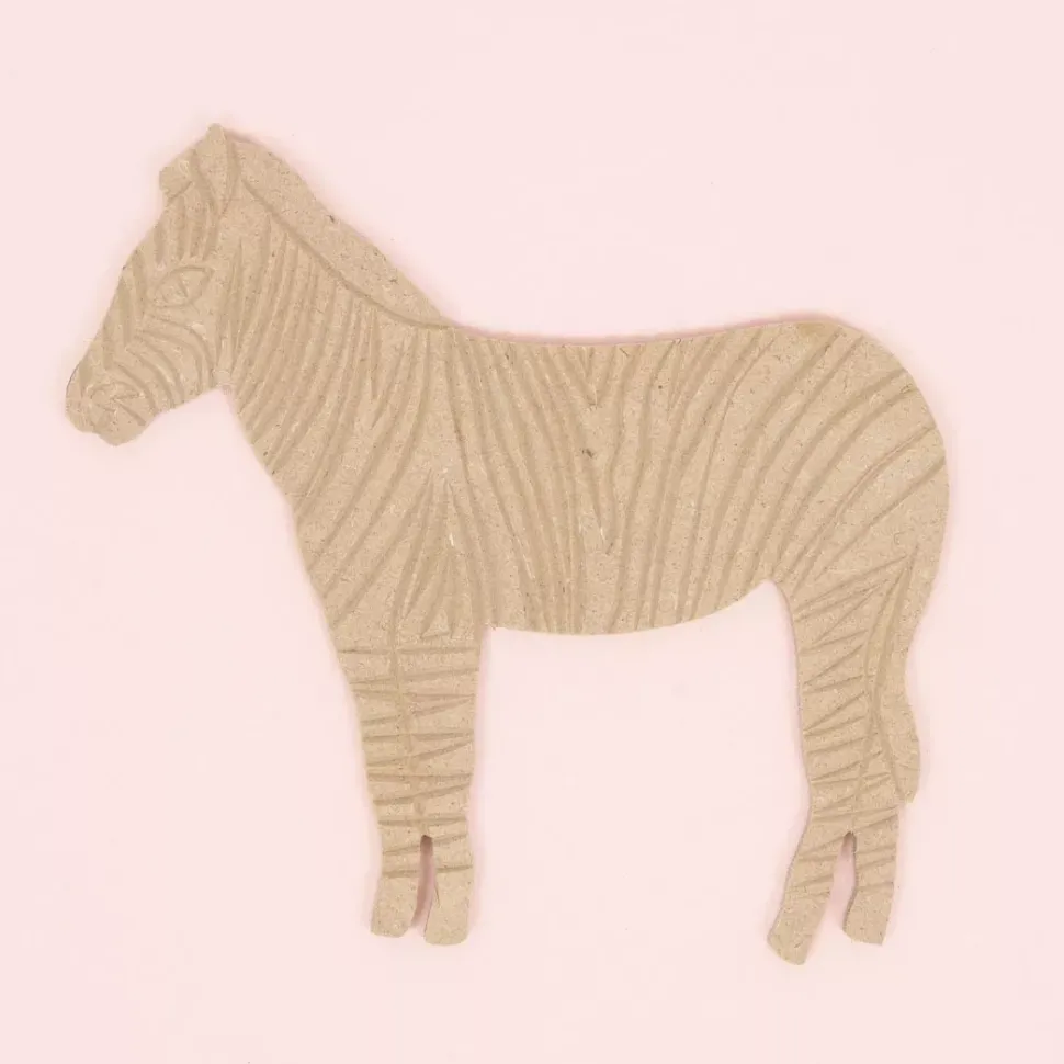 SUPER OFERTA **40%** Silueta de Madera Cebra 17x15cm