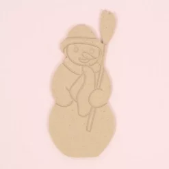 SUPER OFERTA **40%** Silueta de Madera Muñeco de Nieve 8x19cm