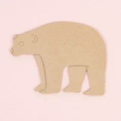 SUPER OFERTA **40%** Silueta de Madera Oso 13x17cm