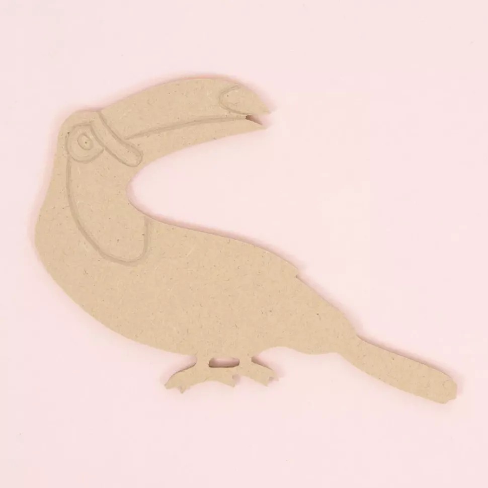 SUPER OFERTA **40%** Silueta de Madera Tucán 11x20cm