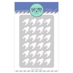 SUPER OFERTA **40%** Stencil Pata de gallo Veintiuno Sweet Möma 10x15cm