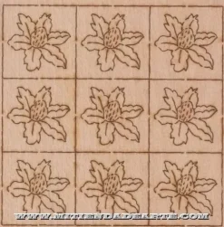 SUPER OFERTA **40%** Taracea para marquetería 5502 flor de 6 hojas