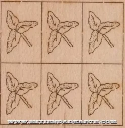 SUPER OFERTA **40%** Taracea para marquetería 6102 Flor de Edelweiss