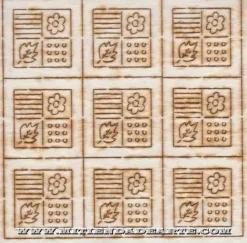 SUPER OFERTA **40%** Taracea para marquetería 6701 cuadrado con 4 divisiones