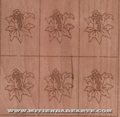 SUPER OFERTA **40%** Taracea para marquetería 5904 Flor vertical