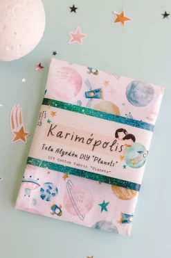SUPER OFERTA **40%** Tela Algodón DIY Planets Karimópolis Gigi's Lab 30x50cm